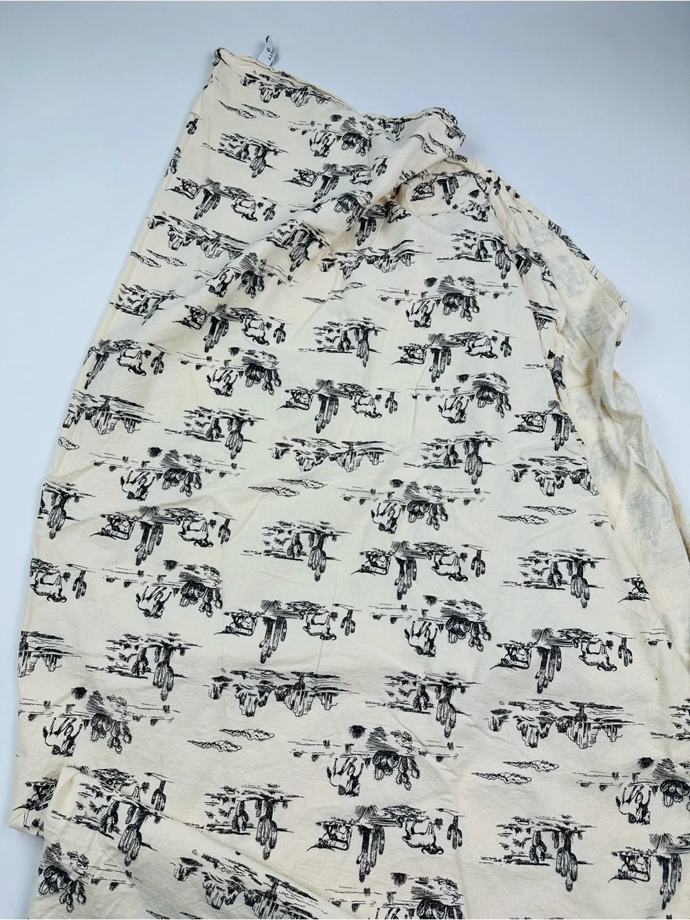 Aspen Cotton Western Horse Cactus Round Tablecloth 62 inches